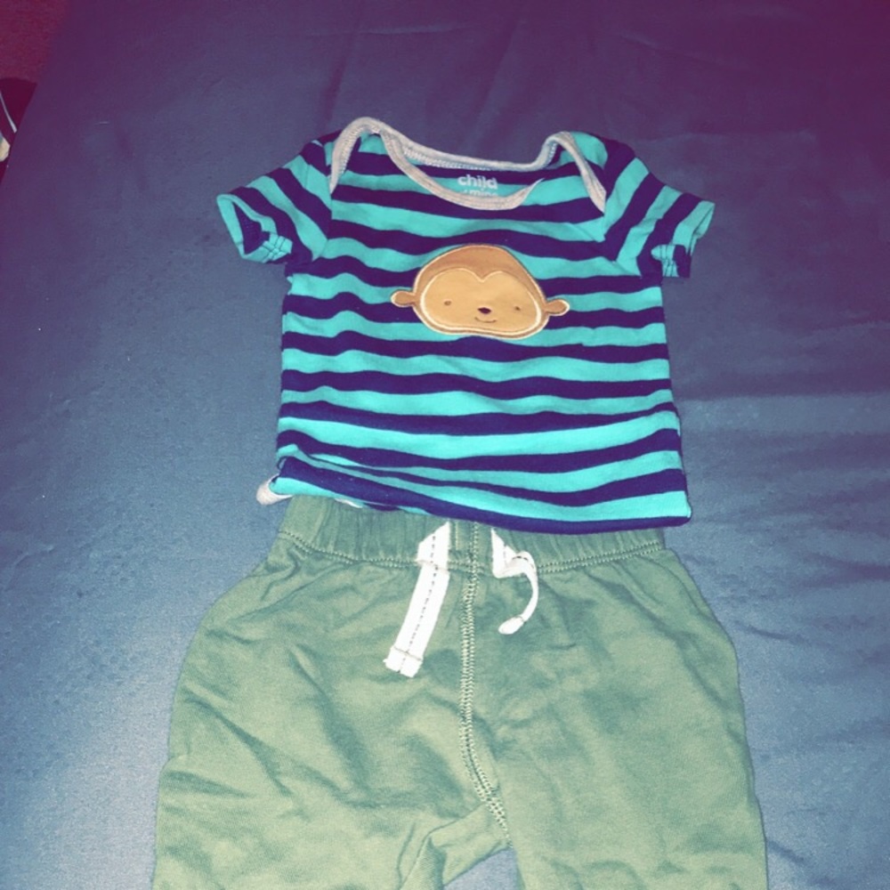 Money outfit with shoes size 3-6 months